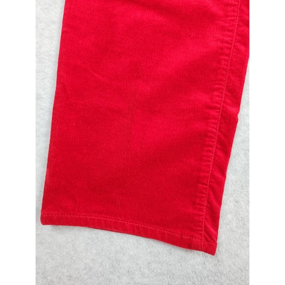 NWT Talbots Women's Red Corduroy High Waisted Straight Leg Pants Size 14P - Picture 4 of 15